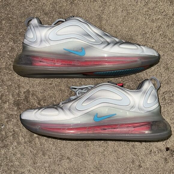 Nike Air Max 720 Sneakers Grey Airbrush Running Shoes Size 11 - Picture 5 of 11
